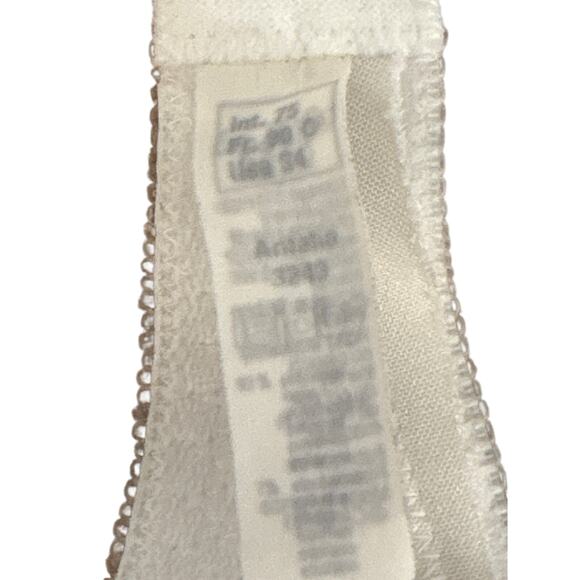 Lace White see-through lingerie wireless bra 34C  - Picture 4 of 4